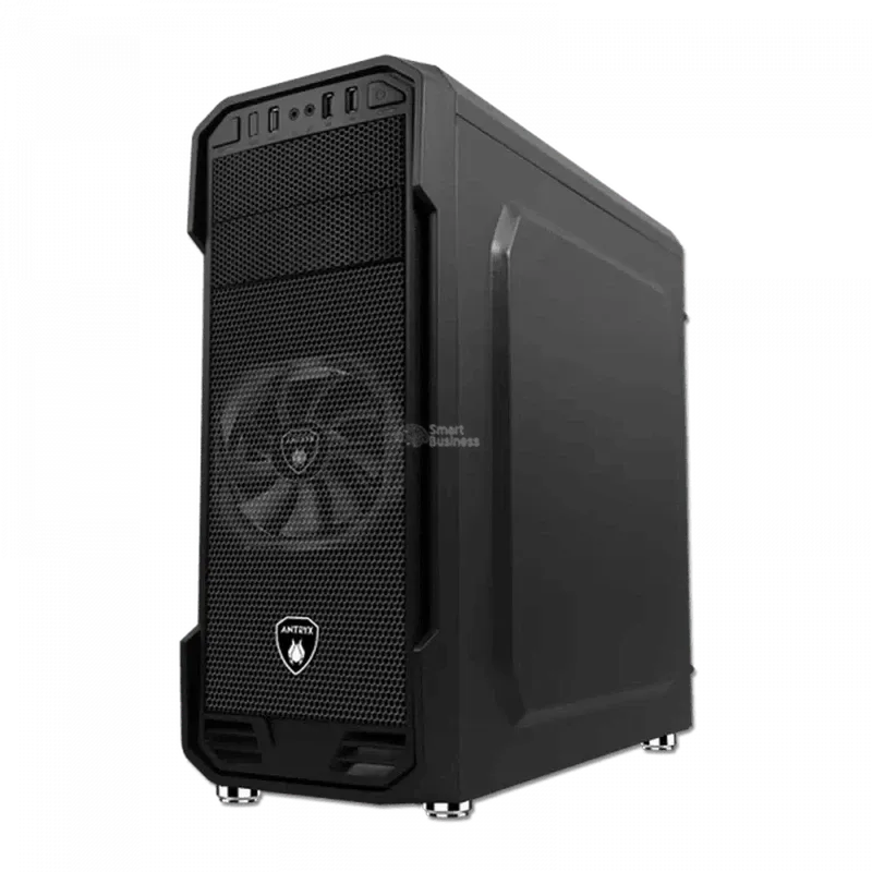 Case Antryx Rx 350 Fuente 600W, Con Panel Lateral De Vidrio Templado, 1 Ventilador, 3 Puertos Usb, Color Negro (Ac-Rx350K3-600Cp) - SMART BUSINESS