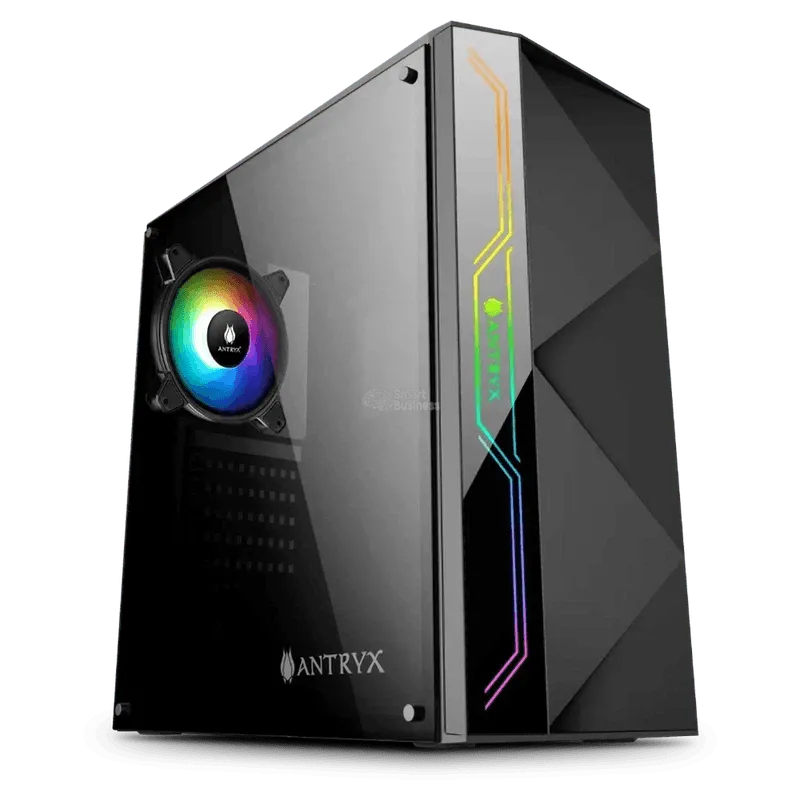 Case C/Fuente B500W Antryx Xtreme Neo I Argb Fan X1, C/Cinta Led (Ac-Xn01Kr1-500Cp) - SMART BUSINESS
