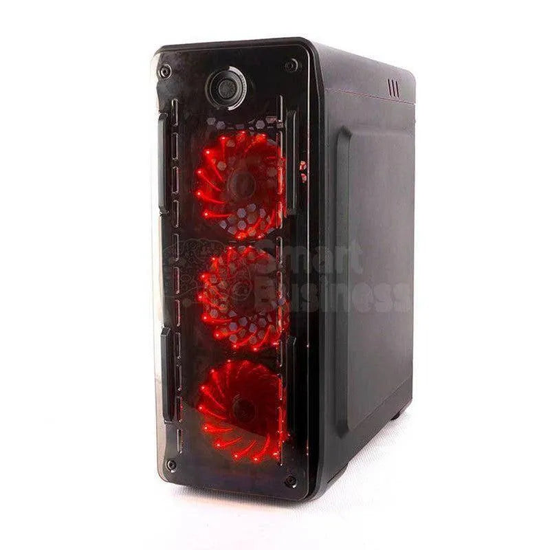 Case Gamer Gamemax Starlight Rojo Mid Tower Con Fuente 550W - SMART BUSINESS