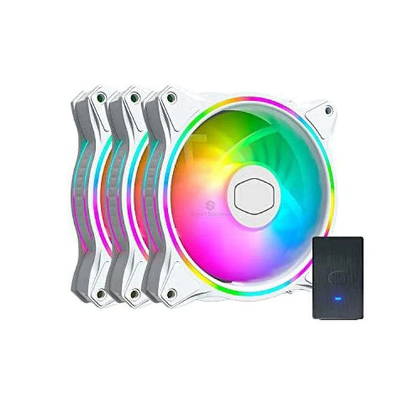 Cooler Para Case Cooler Master Masterfan Mf120 Halo White, Kit Por 3 En 1 (Mfl-B2Dw-183Pa-R1) 120Mm - SMART BUSINESS