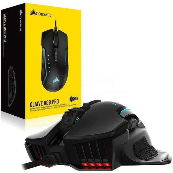 Corsair Ratón De Juego Corsair Glaive Rgb Pro - Usb 2.0 - Óptico - Negro - Cable - 18000 Dpi - SMART BUSINESS