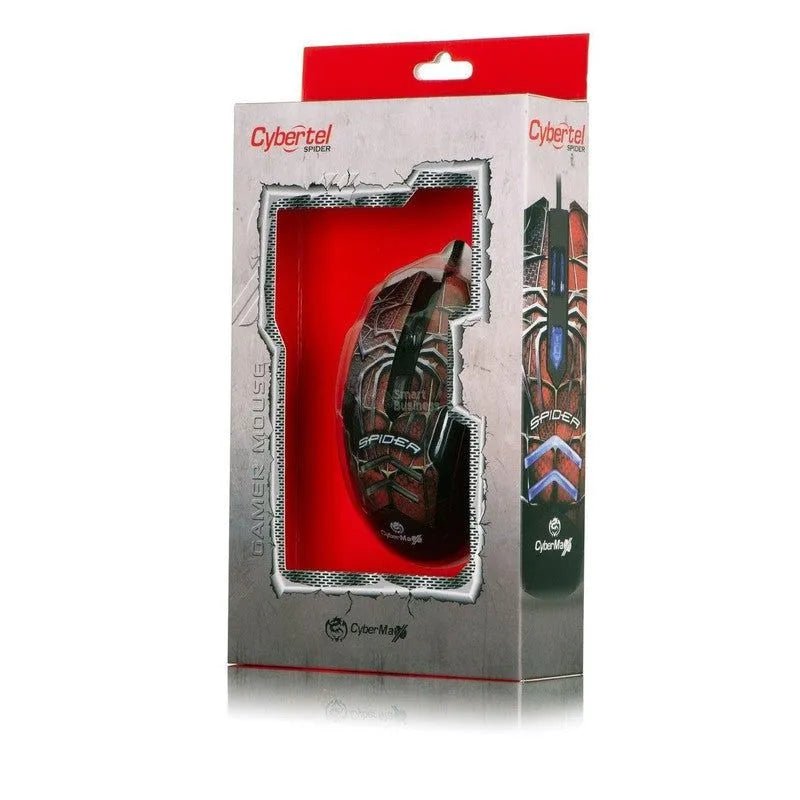 Mouse Gamer Spider Cyb Mg500 Usb Led Cybertel - SMART BUSINESS
