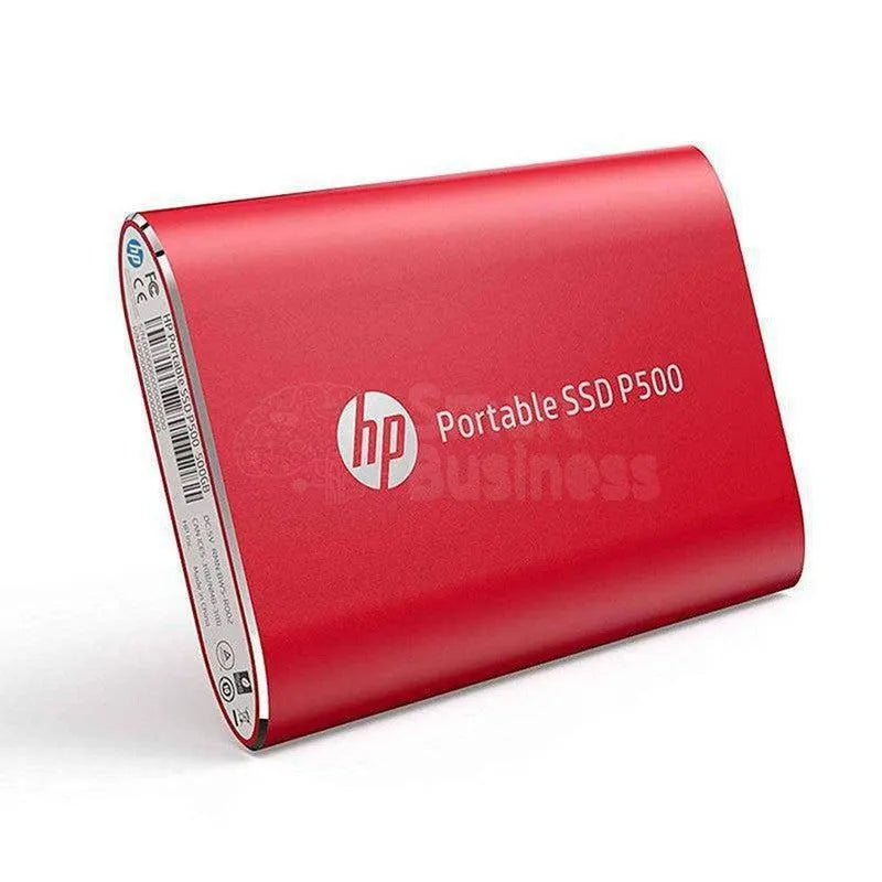 Disco Duro Externo Estado Sólido Hp P500, 500Gb, Rojo, Usb 3.1 Tipo-C. - SMART BUSINESS