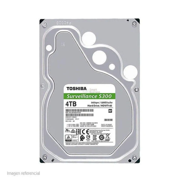 Disco Duro Toshiba 4Tb Vigilancia S300 I 128Mb I 5400Rpm Surveillance (Hdwt140Uzsvar) - SMART BUSINESS