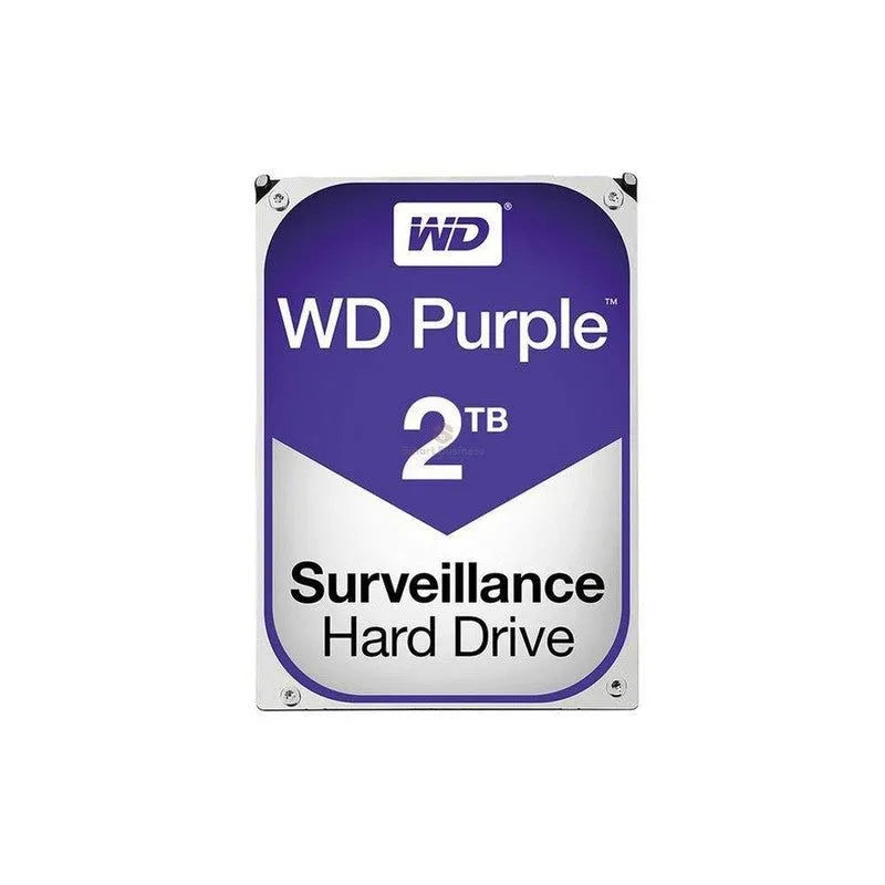 Disco Duro Wester Digital 2Tb Purpura, Cache 64Mb, Velocidad De Rotacion 5400 Rpm, Formato De 3.5", Sata 6, Para Video Vigilancia (Wd23Purz) - SMART BUSINESS
