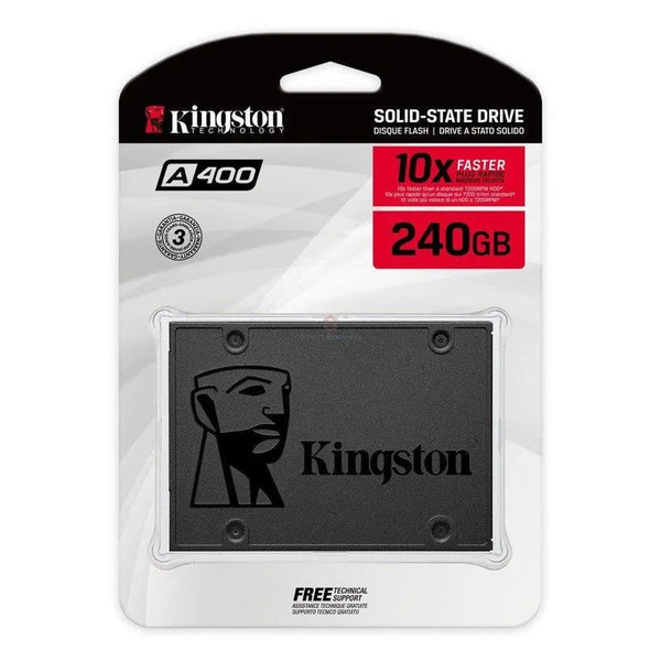 Disco Solido Ssd Sata 2.5 Kingston 240Gb Blister, Unidad De Almacenamiento, Compatible Con Laptop Y Pc De Escritorio (Sa400S37/240G) - SMART BUSINESS
