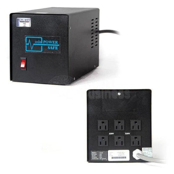 ESTABILIZADOR ELISE IEDA PODER LCR30-4.5%, SOLIDO, 3.0KVA, 220V, 6 CONECTORES DE SALIDA. - SMART BUSINESS