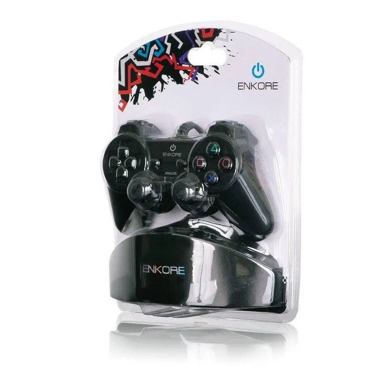 Gamepad Eng1000P Ps2 12 Botones 2Sticks Vibradr Enkore - SMART BUSINESS