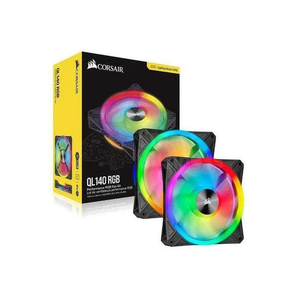 Fan Corsair Dual Ql140 Rgb, 14Cm, 550 - 1250 ±10% Rpm, 6V - 13.2V, Pwm Control. - SMART BUSINESS