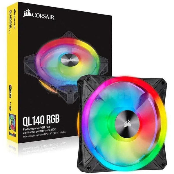 Fan Corsair Ql140 Rgb, 14 Cm, 550 - 1250 ±10% Rpm, 6V - 13.2V, Pwm Control. - SMART BUSINESS