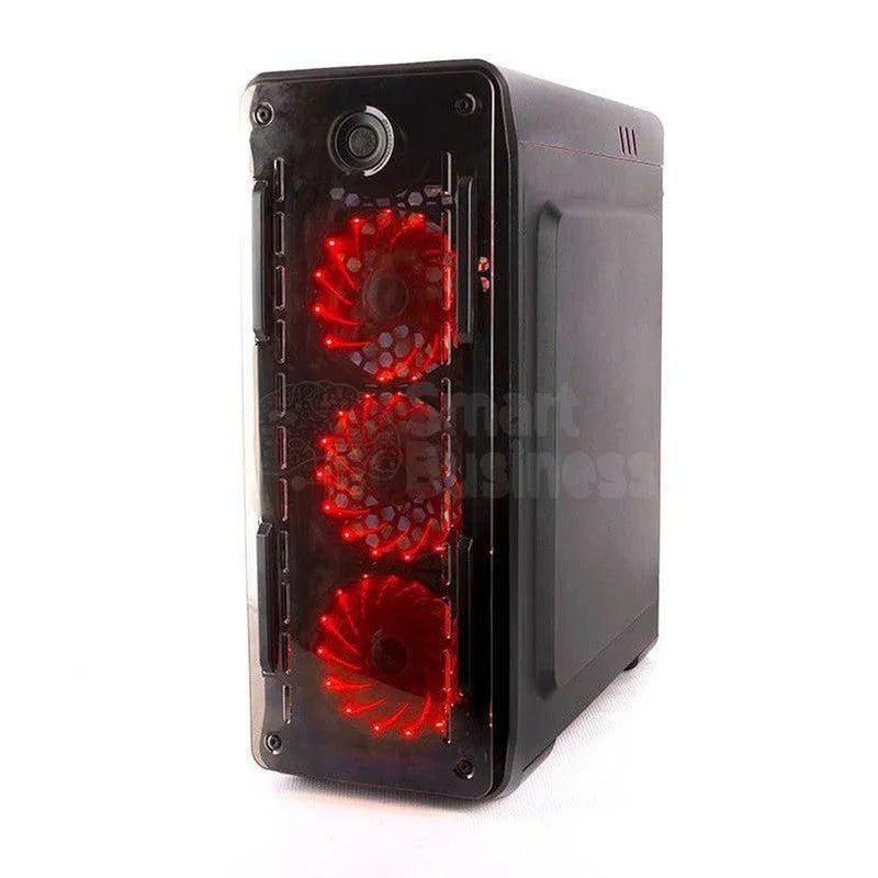 Case Gamer Gamemax Starlight Rojo Mid Tower Con Fuente 550W - SMART BUSINESS