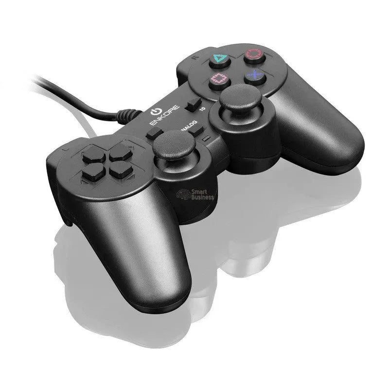 Gamepad Eng1000P Ps2 12 Botones 2Sticks Vibradr Enkore - SMART BUSINESS