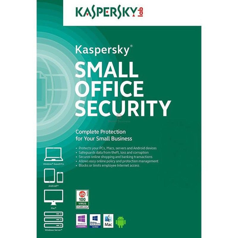 SOFTWARE KASPERSKY SMALL OFFICE SECURITY, PARA 50 PCS, LICENCIA 1 AÑO, PRODUCTO VIRTUAL. KL4541DDQFS