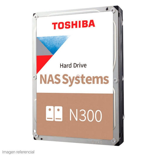 DISCO DURO TOSHIBA N300, 12TB NAS, SATA 6.0GB/S, 7200RPM, 256MB CACHE, 3.5". HDWG21CXZSTA