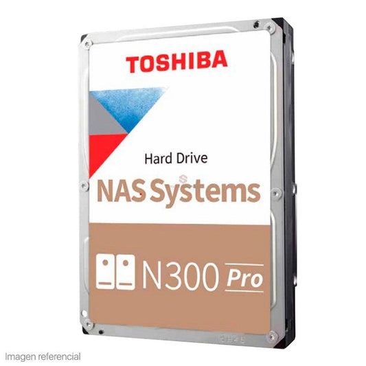 DISCO DURO TOSHIBA N300, 16TB NAS, SATA 6.0GB/S, 7200RPM, 512MB CACHE, 3.5". HDWG51GXZSTB