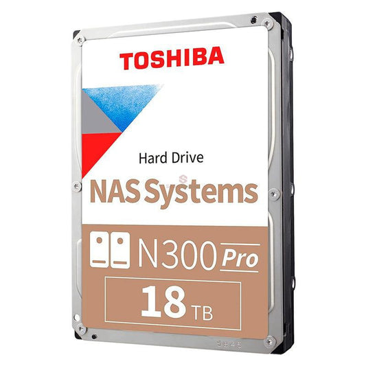 DISCO DURO TOSHIBA N300 PRO NAS, 18TB, SATA 6.0GB/S, 7200RPM, 512MB CACHE, 3.5". - HDWG51JXZSTB