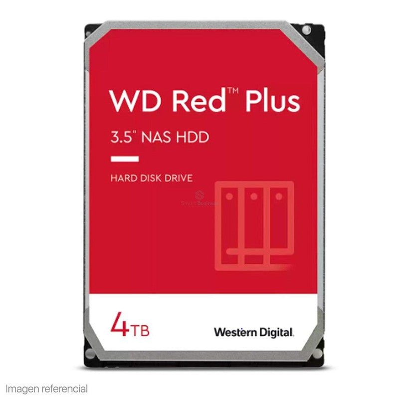 WD40EFPX, DISCO DURO WESTERN DIGITAL RED PLUS WD40EFPX, 4TB, SATA, 5400RPM, 3.5", CACHE 256MB, WESTERN DIGITAL, SMART BUSINESS
