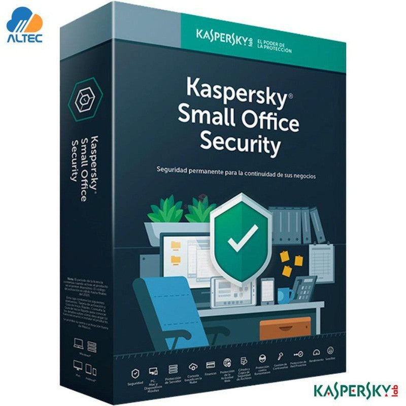 KASPERSKY SMALL OFFICE SECURITY 7 / 10 DISPOSITIVOS / 1 SERVER / 3 AÑOS BASE – KL4541DDKTS KL4541DDKTS