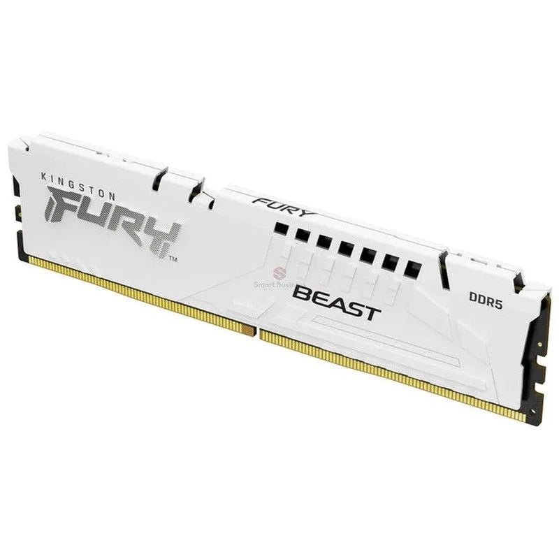 MEMORIA DIMM KINGSTON FURY BEAST WHITE, 16GB DDR5-5200MHZ PC5-41600, CL40, 1.25V, NON-ECC - SMART BUSINESS