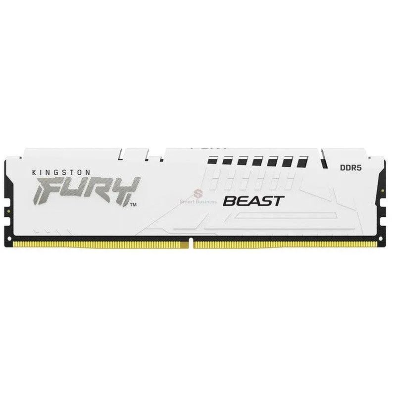 MEMORIA DIMM KINGSTON FURY BEAST WHITE, 16GB DDR5-5200MHZ PC5-41600, CL40, 1.25V, NON-ECC - SMART BUSINESS