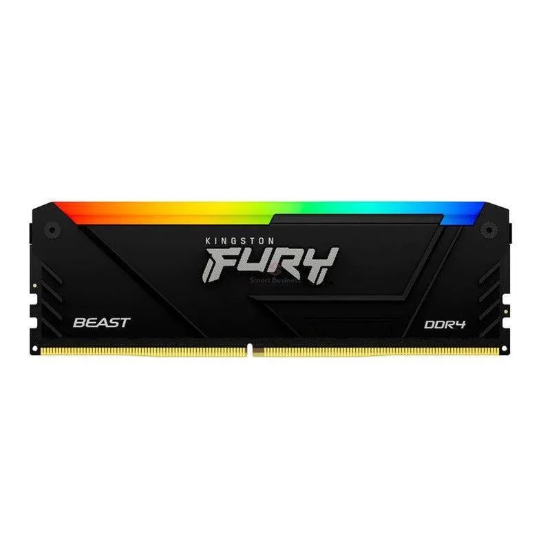 Memoria Kingston Fury Beast 32Gb Ddr4-3200Mhz Pc4-25600, Cl16, 1.35V, 288-Pin, Rgb, Dimm - SMART BUSINESS
