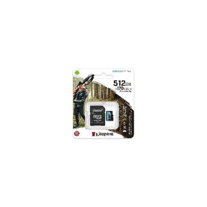 Kingston Microsdxc Kingston Canvas Go! Plus Sdcg3 - 512Gb - Class 10/Uhs-I (U3) - 170Mb/S Leer - 90Mb/S Escribir - SMART BUSINESS