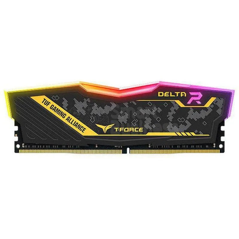 Memoria 16Gb Ddr4 T-Force Delta Tuf Gaming Alliance Rgb Black Bus 3200Mhz (Pn:Tf9D416G3200Hc16F01) - SMART BUSINESS