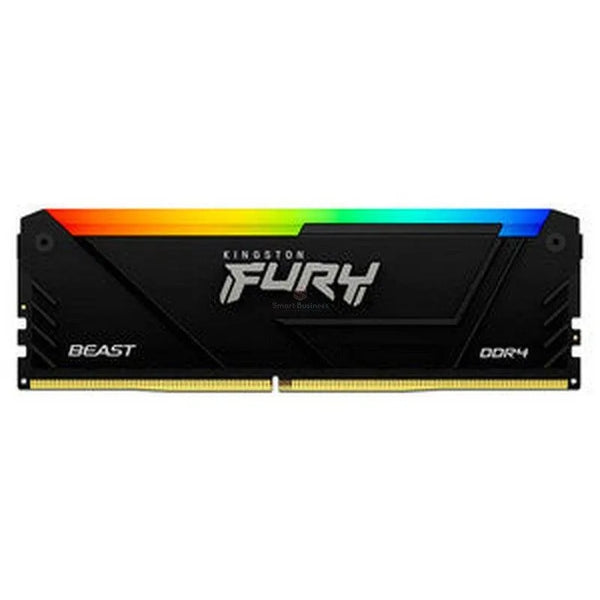 MEMORIA KINGSTON FURY BEAST RGB BLACK, 16GB, DDR4-3600MHZ, PC4-28800, CL18, 1.35V, NON-ECC - SMART BUSINESS