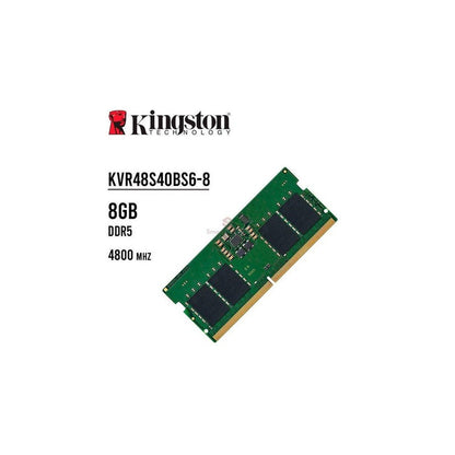 KVR48S40BS6-8, MEMORIA SODIMM KINGSTON KVR48S40BS6-8, 8GB, DDR5-4800MHZ, CL40, 1.1V, 262-PIN, NON-ECC., KINGSTON, SMART BUSINESS
