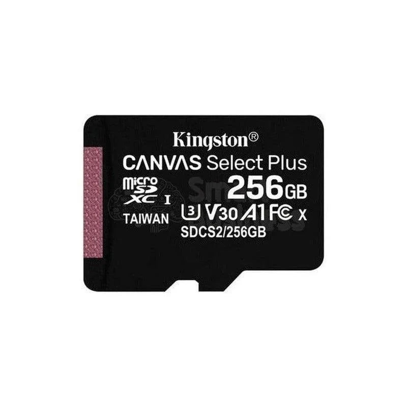 Memoria Micro Sd Kingston 256Gb Canvas C/ Card Adaptador, Tarjeta Sd, Para Pc, Laptop, Dispositivos Moviles, Camaras Fotografica (Sdcs2/256Gb) - SMART BUSINESS