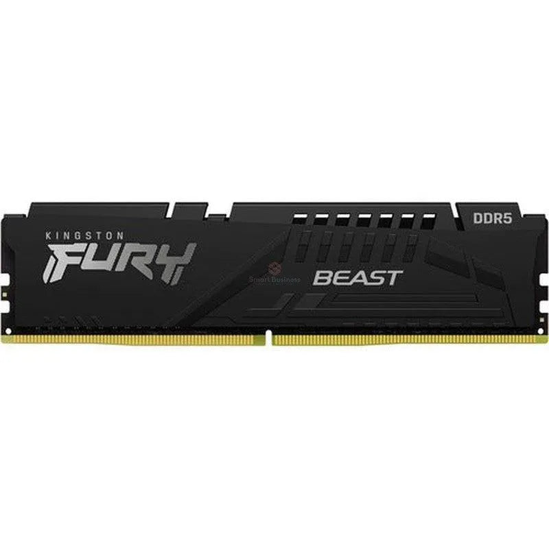 Módulo Ram Kingston Fury Beast Para Placa Base - 32Gb (1 X 32Gb) - Ddr5-5600/Pc5-44800 Ddr5 Sdram - 5600Mhz Doble Fila Memoria - Cl40 - 1.25V - Al Por Menor - Sin Búfer - 288-Clavijas - Dimm - SMART BUSINESS