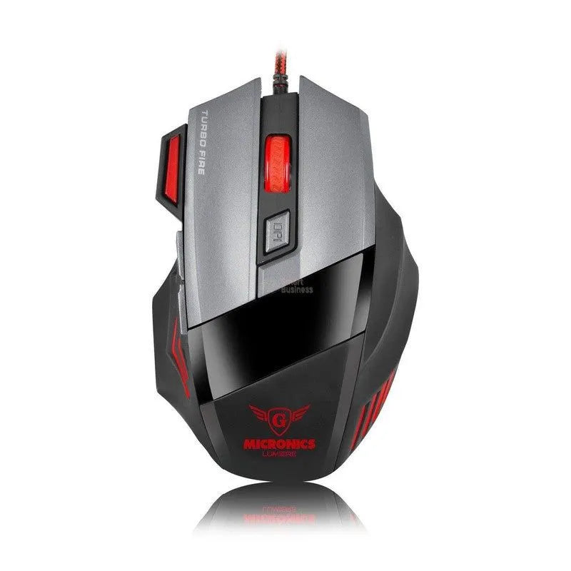 Mouse Gamer Lumiere Mic M811 Usb 4Leds 7B 3200Dpi - SMART BUSINESS