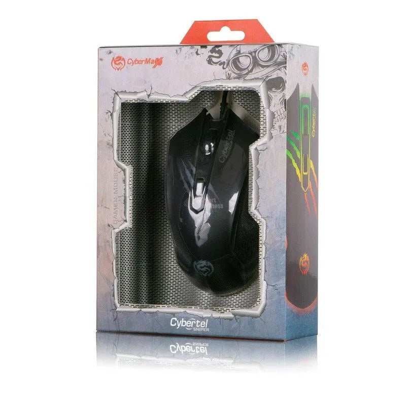 Mouse Gamer Sniper Cyb M517 Usb Rgb 3200Dpi Cybertel - SMART BUSINESS
