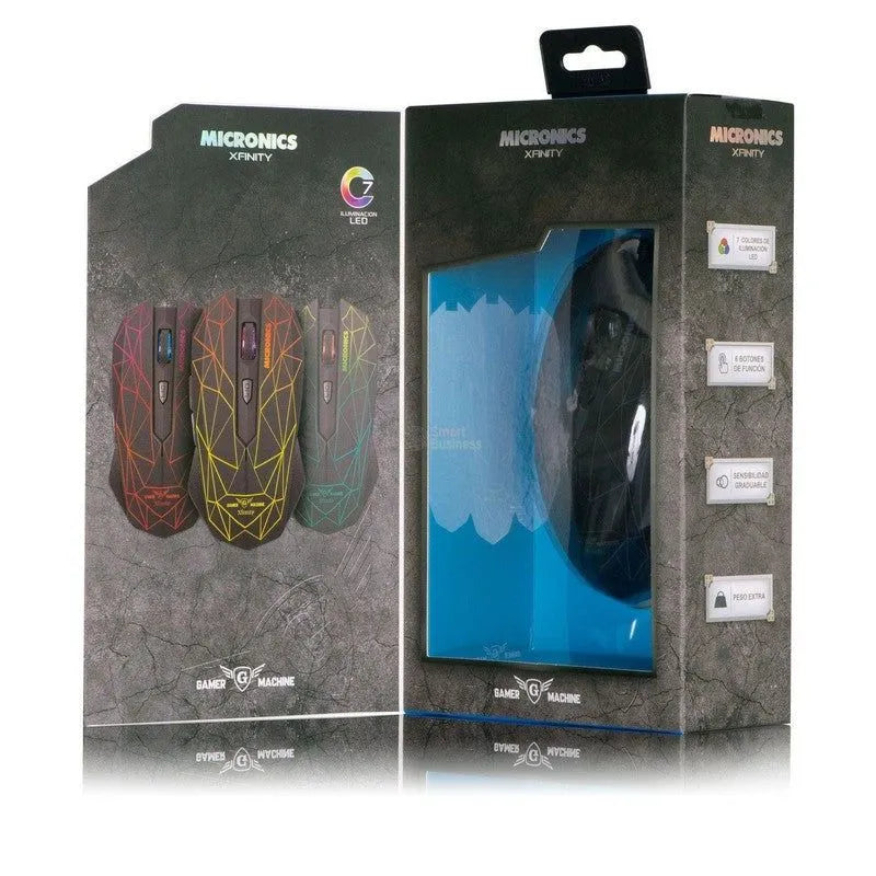 Mouse Gamer Xfinity Mic M809 Usb 6Leds - SMART BUSINESS