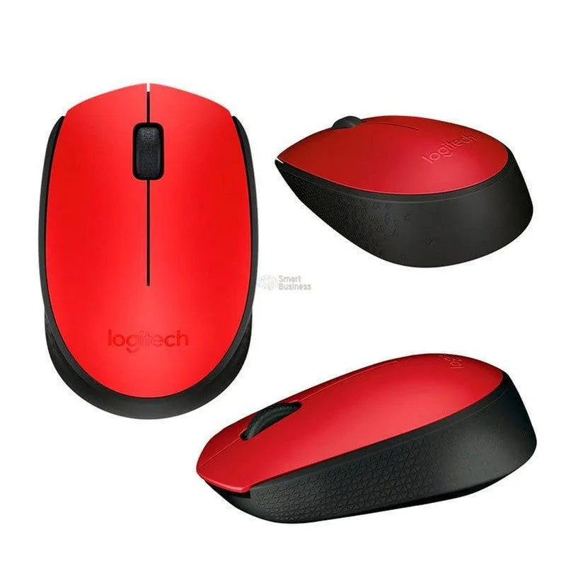 Mouse Óptico Inalámbrico Logitech M170, Ambidiestro, Receptor Usb, 2.4 Ghz, Rojo. - SMART BUSINESS