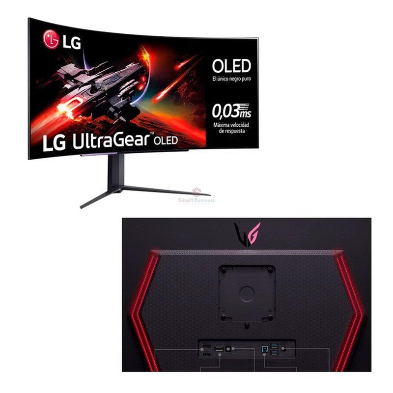 Monitor gaming LG UltraGear (OLED: 3440x1400, 21:9, 200cd/m², 1.5M:1, 0.03ms, 240Hz 45GR95QE