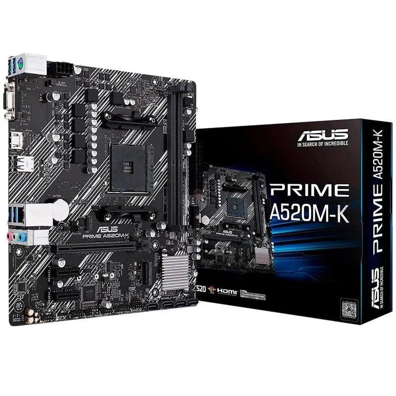 Placa Madre Asus A520M-K Prime (Prime A520M-K) Socket Am4 | Ram Ddr4 Buss 4866Oc Mhz - SMART BUSINESS