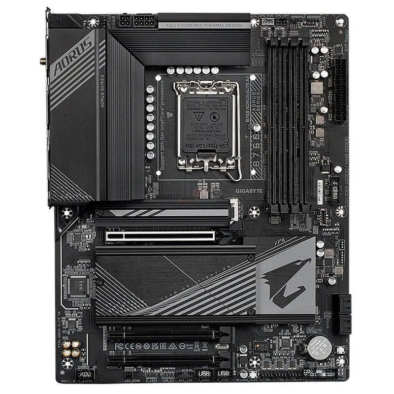 Placa Madre Gigabyte B760 Aorus Elite AX Wifi DDR5 para Procesadores Intel LGA 1700, Memoria DDR5 de hasta 192GB (B760 Aorus Elite AX) - SMART BUSINESS