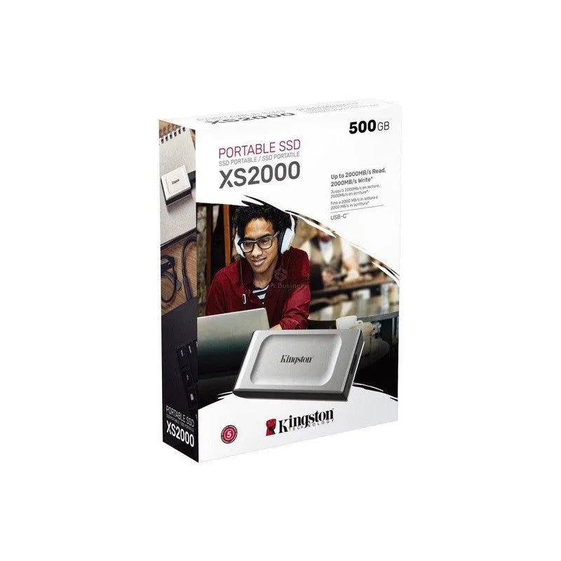 Ssd Externo Kingston Xs2000, 2Tb, Usb C, Negro/Plata ― ¡Descuento Exclusivo Limitado A 5 Unidades Por Cliente! - SMART BUSINESS