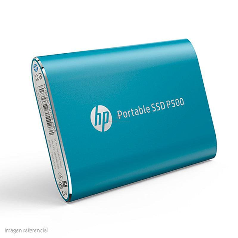 DISCO DURO EXTERNO ESTADO SÓLIDO HP P500, 500GB, BLUE, USB 3.1 TIPO-C. - 7PD54AA#ABC