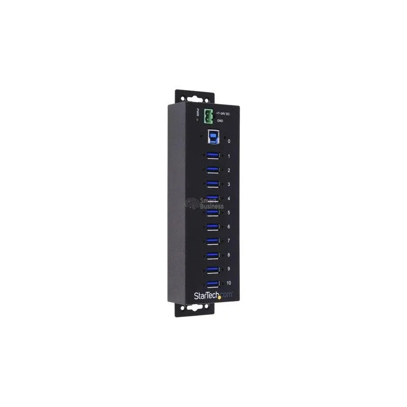 Startech Concentrador Industrial Usb 3.0 De 10 Puertos - Con Proteccion De Descargas - SMART BUSINESS
