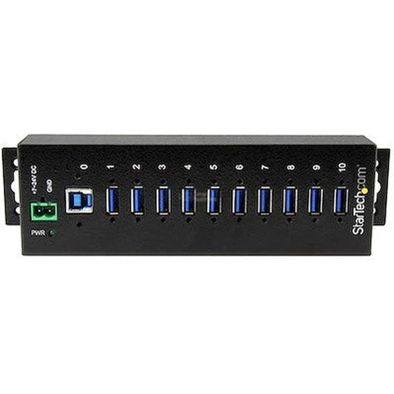 Startech Concentrador Industrial Usb 3.0 De 10 Puertos - Con Proteccion De Descargas - SMART BUSINESS