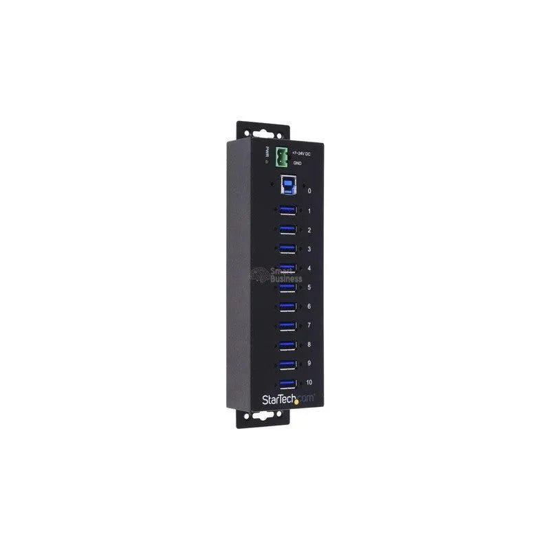 Startech Concentrador Industrial Usb 3.0 De 10 Puertos - Con Proteccion De Descargas - SMART BUSINESS
