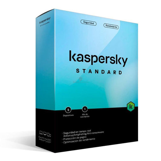 KASPERSKY STANDARD EDITION, PARA UNOS 5 DISPOSITIVOS, LICENCIA DE 1 AÑO - KL1041D5EFS