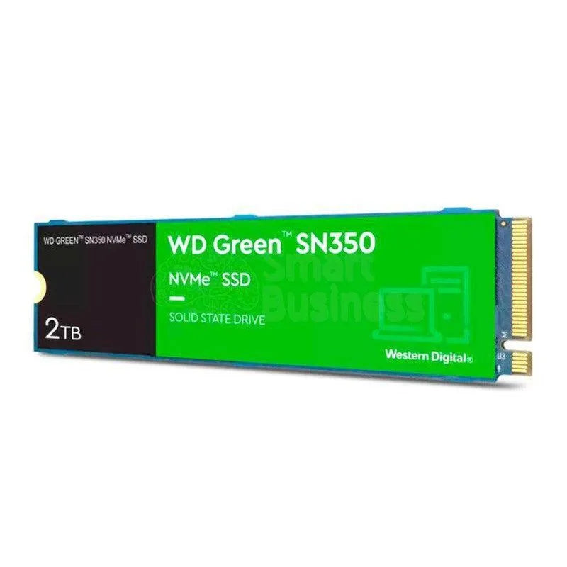 UNIDAD DE ESTADO SOLIDO WESTERN DIGITAL GREEN SN350 NVME 2TB M.2 2280, PCIE GEN3 X4 - SMART BUSINESS