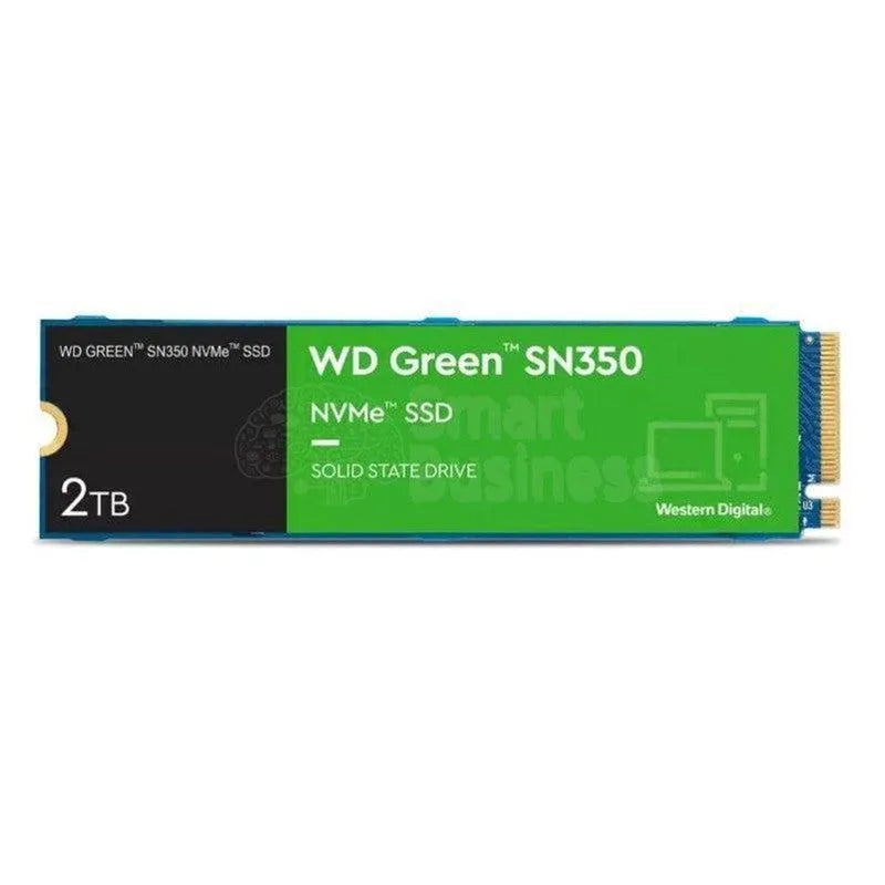 UNIDAD DE ESTADO SOLIDO WESTERN DIGITAL GREEN SN350 NVME 2TB M.2 2280, PCIE GEN3 X4 - SMART BUSINESS