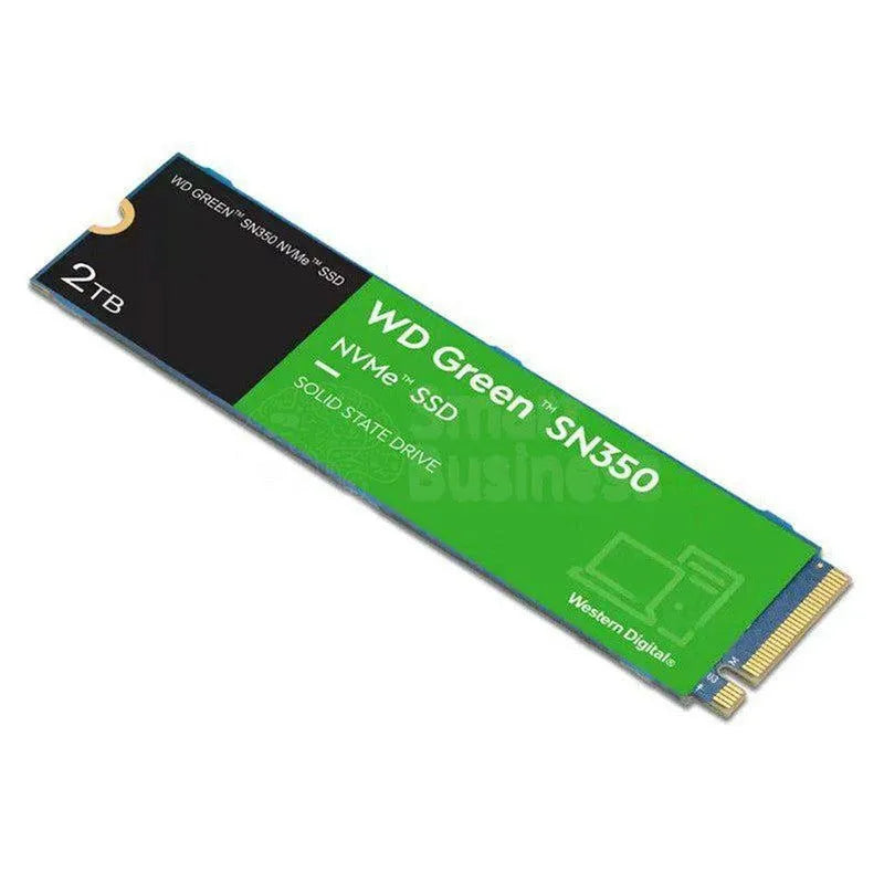 UNIDAD DE ESTADO SOLIDO WESTERN DIGITAL GREEN SN350 NVME 2TB M.2 2280, PCIE GEN3 X4 - SMART BUSINESS