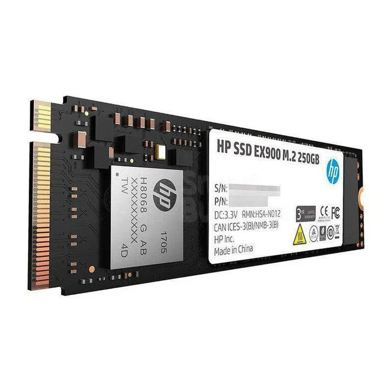 Unidad En Estado Solido Hp Ex900, 250Gb, M.2, 2280, Pcie Gen 3X4, Nvme 1.3. - SMART BUSINESS