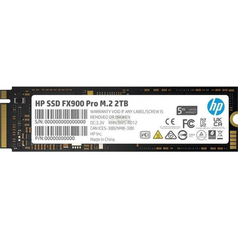 Unidad En Estado Solido Hp Fx900 Pro M.2 2280 2Tb Pcie Gen4 X4 Nvme 1.4 - SMART BUSINESS