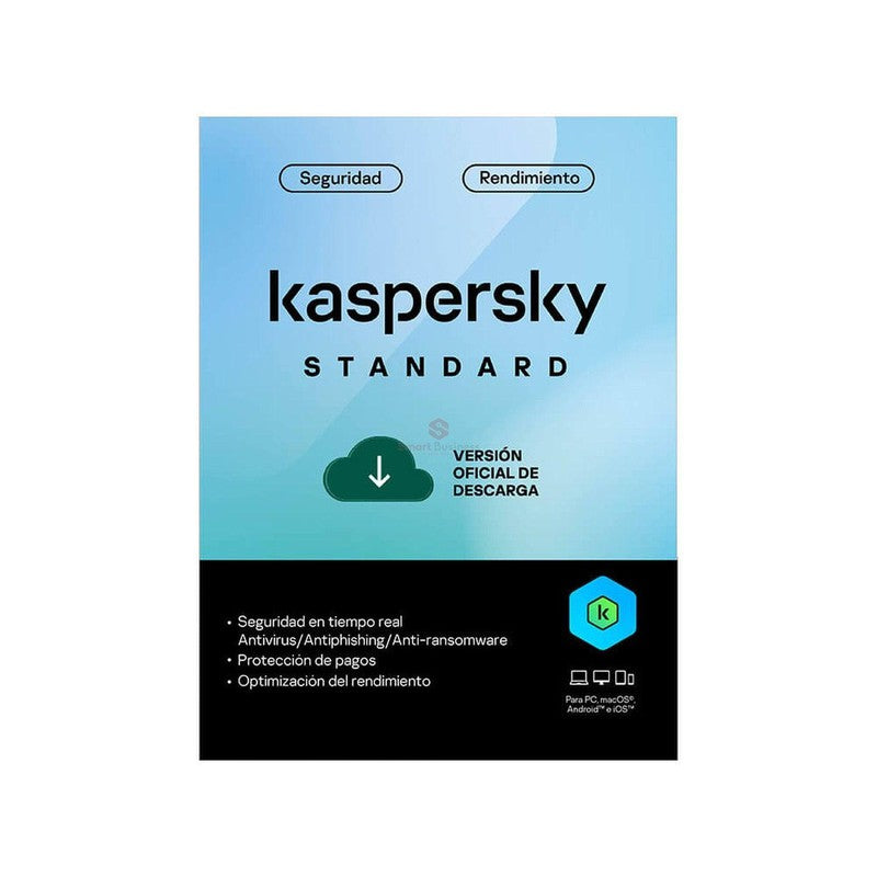 KASPERSKY STANDARD EDITION, PARA UN 1 DISPOSITIVO, LICENCIA DE 1 AÑO KL1041D5AFS